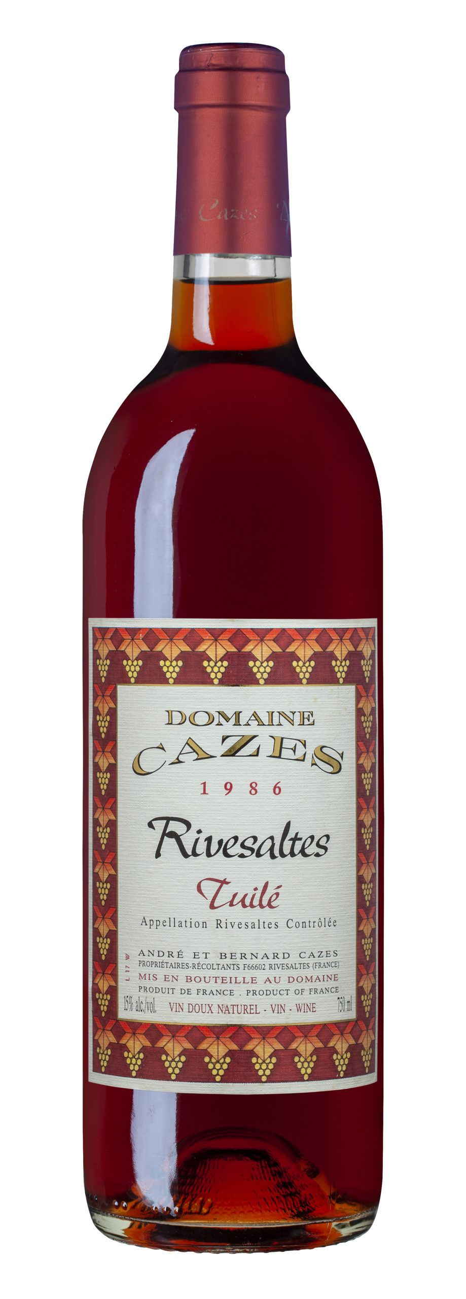Domaine Cazes – Rivesaltes Tuilé 1995