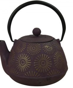 Théière en fonte émaillée violette « Marguerite » 1.20 litre