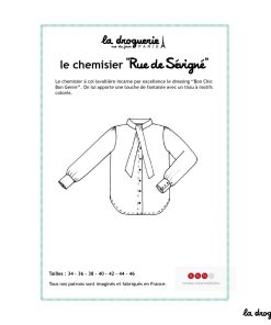 Patron du chemisier lavallière Rue de Sévigné