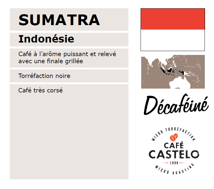 Café décaféiné sumatra
