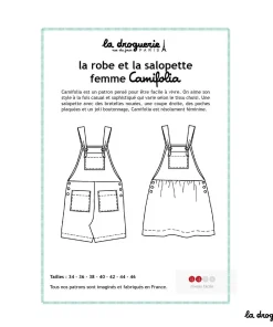 Patron robe et salopette short Camifolia